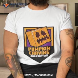 Minecraft Pumpkin Carving And Crafting Shirt