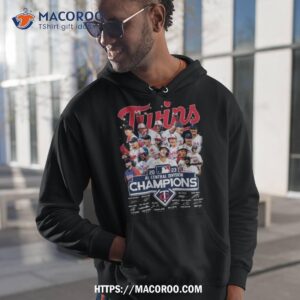 Minnesota Twins 2023 Al Central Division Champions Signatures Shirt 1 minnesota twins 2023 al central division champions signatures shirt hoodie 1