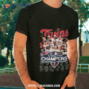 Minnesota Twins 2023 AL Central Division Champions Hoodie T Shirt - Growkoc