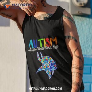 minnesota vikings nfl autism awareness accept understand love shirt tank top 1