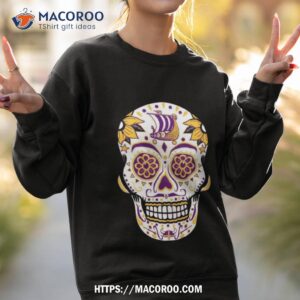 minnesota vikings sugar skull t shirt sweatshirt 2