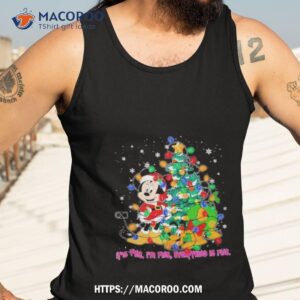 minnie mouse santa claus it s fine i m fine everything is fine shirt tank top 3