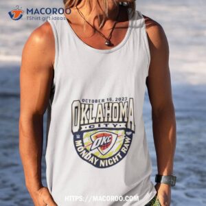 monday night raw x oklahoma city thunder tri blend t shirt tank top