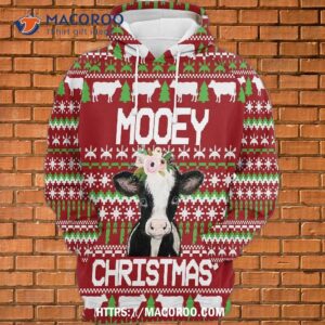 mooey christmas gosblue 3d hoodies graphic for xmas unisex sublimation print novelty 0