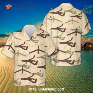 Mq-27 Insitu Scan Eagle Silhouette Hawaiian Shirt
