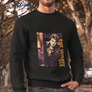 murder she wrote in halloween vibe shirt sweatshirt