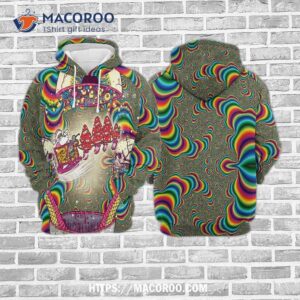 mushroom gosblue 3d sublimation xmas hoodies unisex graphic pullover sweatshirt funny 1