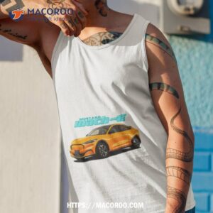 mustang mach e cyber orange shirt tank top 1
