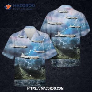 National Oceanic And Atmospheric Administration Lockheed Wp-3D Hurricane Hunters Hawaiian Shirt