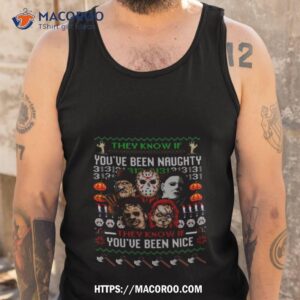 naughty horror christmas 2023 shirt tank top