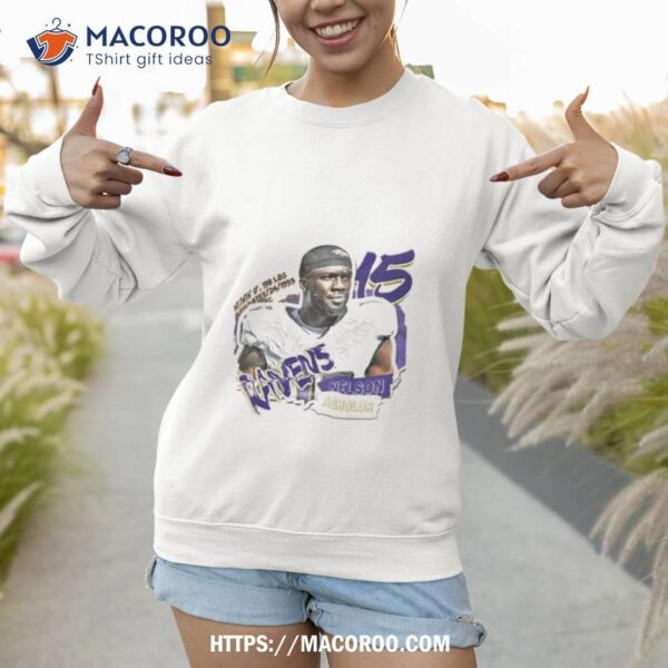 Nelson Agholor Football Paper Baltimore Ravens T Shirt