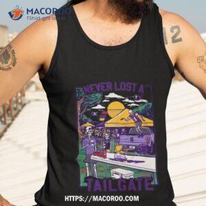 never lost a tailgate skeleton t shirt tank top 3