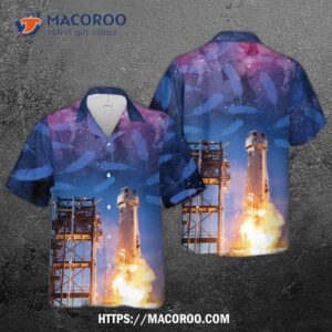 New Shepard Blue Origin Hawaiian Shirt