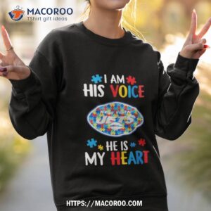 new york jets autism awareness i am his voice he is my heart 2023 shirt sweatshirt 2
