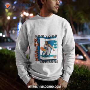 new york knicks trading card jalen brunson nba player shirt sweatshirt