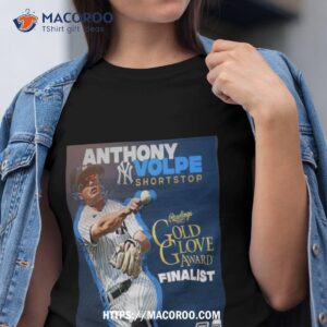 New York Yankees Anthony Volpe 2023 American League Shortstop Gold Glove Finalist T Shirt