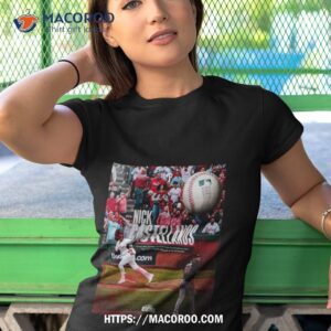 nick castellanos philadelphia phillies casty making history x2 first player in mlb history t shirt tshirt 1