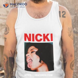 nicki minaj sticking out tongue shirt tank top