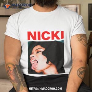 nicki minaj sticking out tongue shirt tshirt