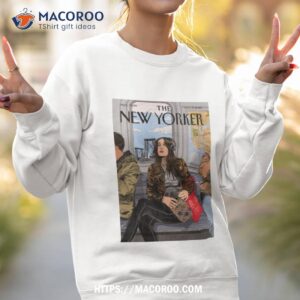 nicole rifkin the new yorker on the m train oct 9 2023 poster shirt sweatshirt 2