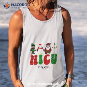 nicu nurse christmas shirt tank top
