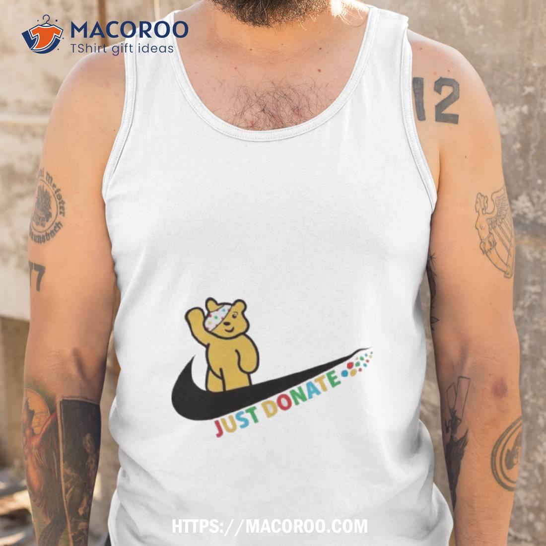 Nike Just Donate Spotty Pudsey Bear Children In Need Fundraising Pudsey Bear Shirt Nike Just Donate Spotty Pudsey Bear Children In Need Fundraising Pudsey Bear Shirt