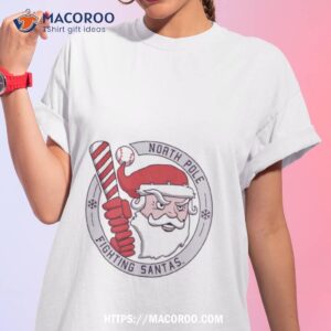 North Pole Fighting Santas Christmas Baseball Team Shirt