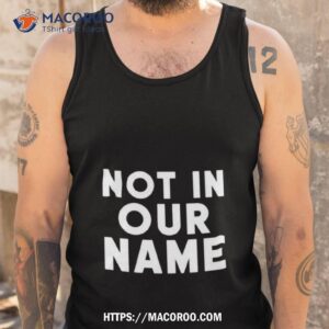 not in our name jews say cease fire now shirt tank top