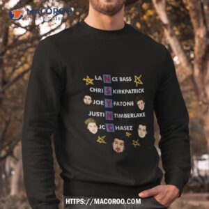 nsync bye bye bye lance bass chris kirkpatrick joey fatone justin timberlake jc chasez t shirt sweatshirt