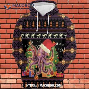 Octopus Ornament All Over Print 3D Hoodie