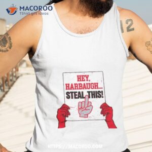 ohio state buckeyes hey harbaugh steal this shirt tank top 3