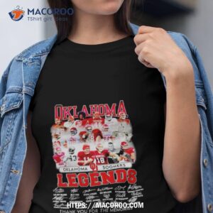 Oklahoma Sooners Legends Thank You For The Memories Shirt