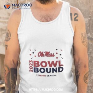 ole miss rebels 2023 bowl bound bow season logo t shirt tank top