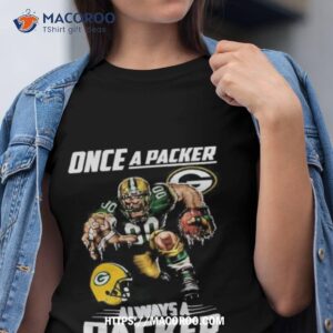 once a packers always a green bay packers mascot nfl shirt tshirt