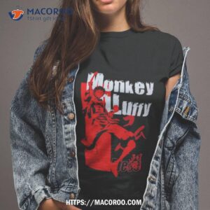 One Piece Luffy Tonal Name Double Sided Shirt