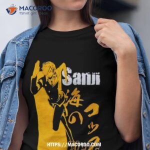 One Piece Sanji Tonal Name Double Sided Shirt