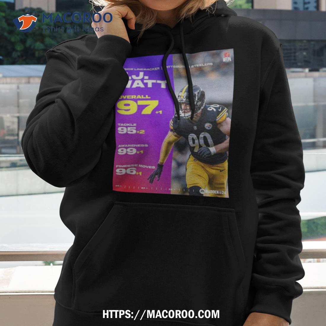 Outside Linebacker Pittsburgh Steelers Tj Watt Overall 97 Ea Sports Madden Nfl 24 99 Club T Shirt Outside Linebacker Pittsburgh Steelers Tj Watt Overall 97 Ea Sports Madden Nfl 24 99 Club T Shirt