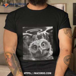 Owl Selfie With Ufos Weird T Shirt