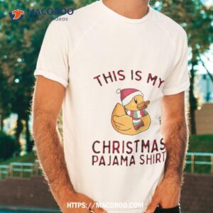 Pajamas For Family Duck This Is My Funny Xmas Christmas Shirt