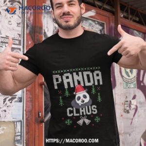 panda claus christmas merry shirt tshirt 1