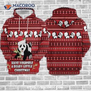 panda gosblue unisex 3d hoodies graphic for christmas sublimation printed novelty 1