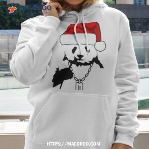 panda santa funny christmas 2023 shirt hoodie 2
