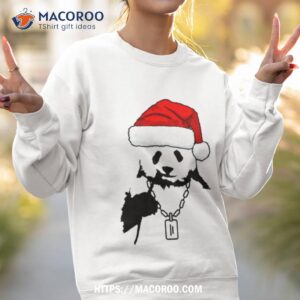 panda santa funny christmas 2023 shirt sweatshirt 2