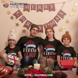 papaw claus santa family matching christmas pajamas gift shirt tshirt