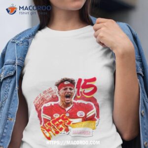 Patrick Mahomes Football Paper Poster Chiefs Shirt