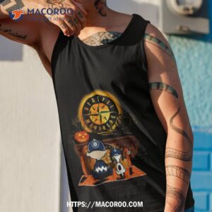 Peanut Snoopy And Charlie Brown Seattle Mariners Sitting Under Moon Halloween 2023 Shirt 3 peanut snoopy and charlie brown seattle mariners sitting under moon halloween 2023 shirt tank top 1