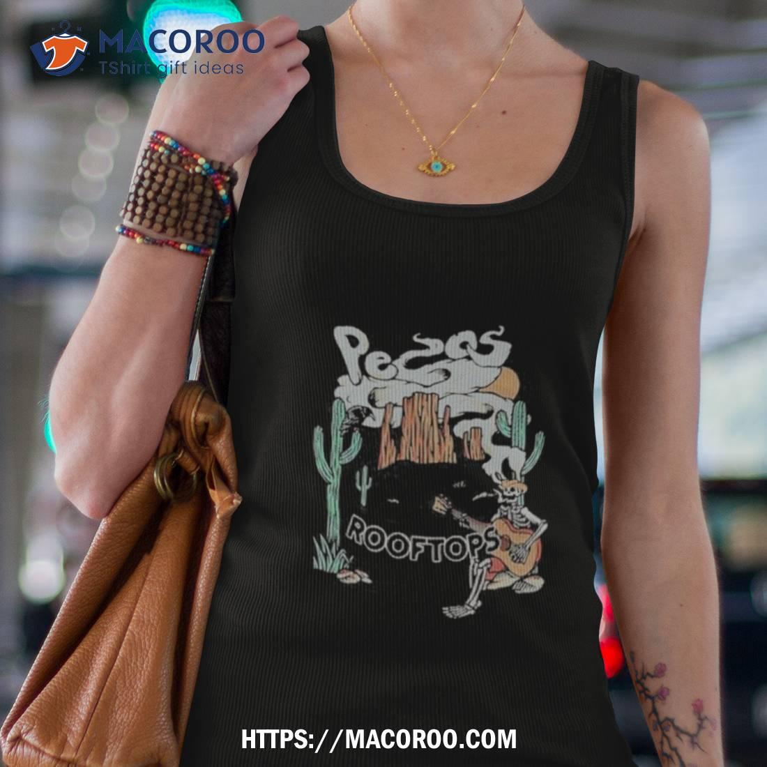 Pecos & The Rooftops Smoking Skeleton Shirt Pecos & The Rooftops Smoking Skeleton Shirt