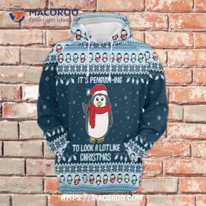 It’s Penguin Ing To Look A Like Christmas All Over Print 3D Hoodie