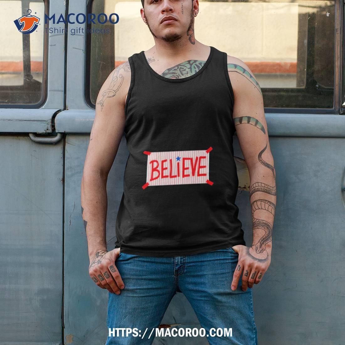 Believe Tee | Philadelphia Phillies Inspired | phillygoat Heather Midnight Navy / M