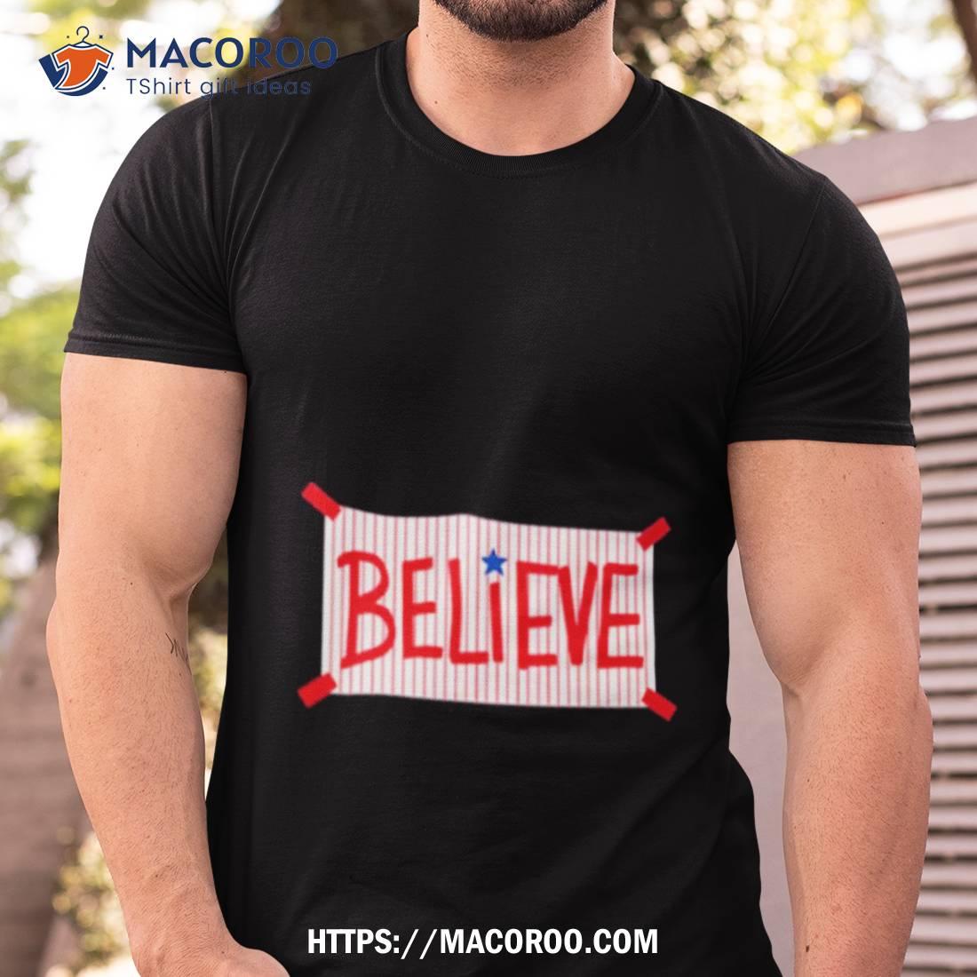 Believe Tee | Philadelphia Phillies Inspired | phillygoat Heather Midnight Navy / M